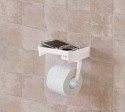 Держатель для туалетной бумаги с полочкой IDEA М2224