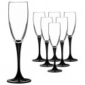 Набор фужеров для шампанского Luminarc DOMINO 170мл 6шт H8167