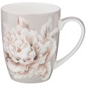 Кружка Lefard 415-2122 White flower серая в подарочной упаковке 420мл