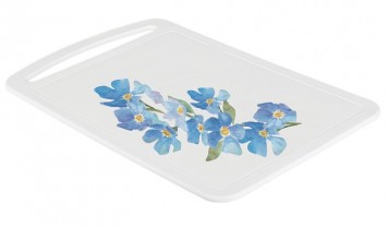 Доска разделочная Голубые цветы IDEA М1576 31.5х19.5 см