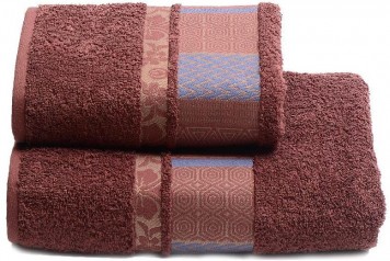 Комплект полотенец махровых Cleanelly Tweed Uomo цв.3-487 2шт