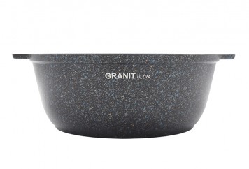 Кастрюля-жаровня KUKMARA "Granit Ultra" Blue жгг52а 5л