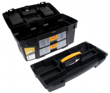 Ящик для инструментов ГЕФЕСТ-21 (с двумя консолями и секциями) М2941
