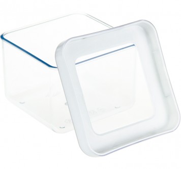 Емкость для сыпучих продуктов квадратная IDEA Степ М1290 Белый 10х10хh7 см 0.5л