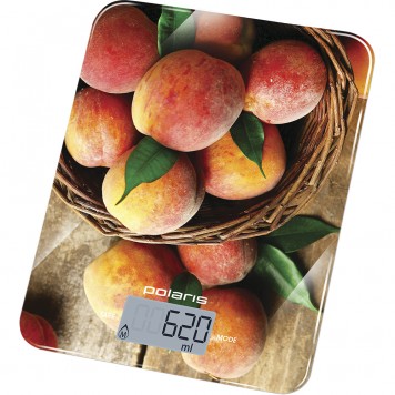 Весы кухонные POLARIS PKS 1043DG Peaches (измерение V жидкости)