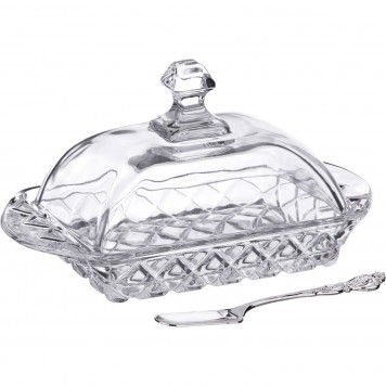 Масленка с ножом Lefard Muza Crystal 195-129