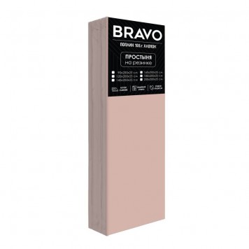 Простыня на резинке BRAVO 4423-1 Пудровый 90х200