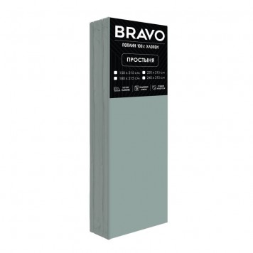 Простыня BRAVO 1.5 4549-1 Зеленый 150х215