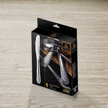 Набор ножей столовых Wilmax by Julia Vysotskaya WL-999200JV/6C в подарочной упаковке 6шт