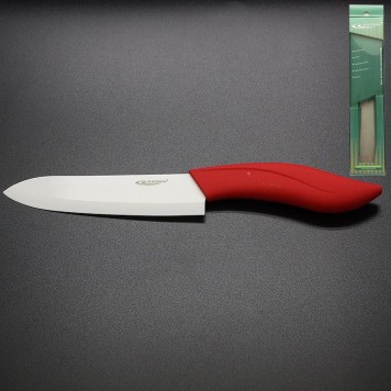 Нож керамический Катунь КТ-НК-009 поварский красный 15см