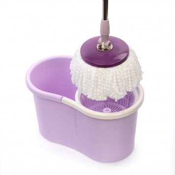 Набор для уборки Уют (ведро 15л с отжимом и швабра) Альтернатива М4653 Фиолетовый