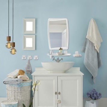 Набор для ванной комнаты "BEROSSI 41" Белый мрамор НВ04104000