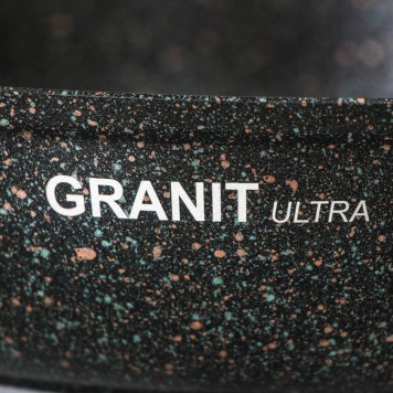 Сковорода с крышкой KUKMARA "Granit Ultra" Original сго243а со съемной ручкой 24см